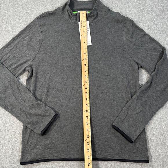 Threads 4 Thought Quarter Zip Pullover Gray Stitch Fix Size Medium Long Sleeve - Picture 3 of 8